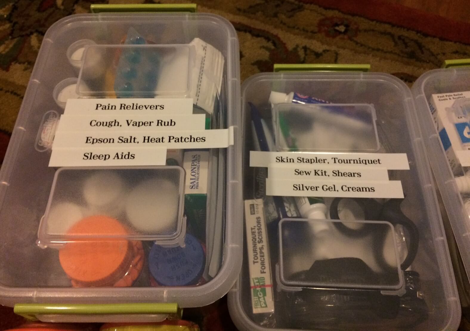 Containers for Pain Relievers