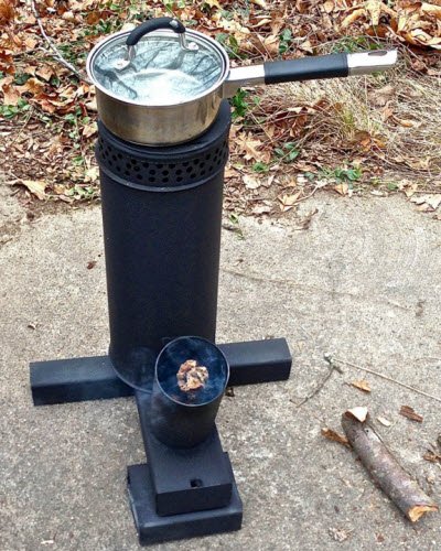 DIY Survival Stove! uses no electricity! The tea-light stove! works  awesome! plus heat and light! 